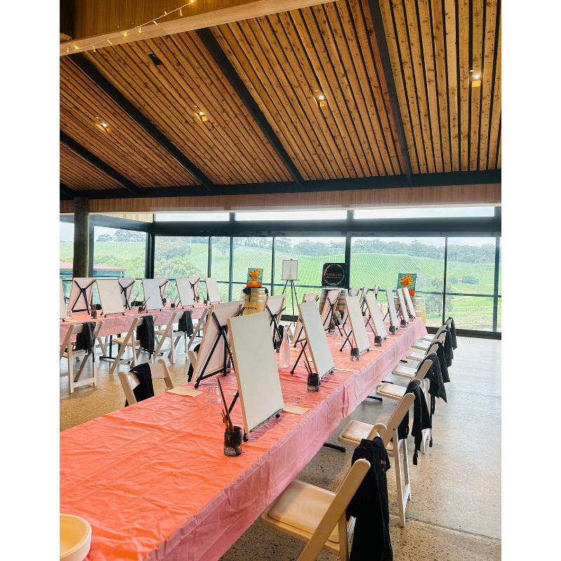 Adelaide Paint and Sip Moonlight Cherry Blossom Longview Vineyard