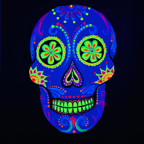 Neon Lights Sugar Skull Paint & Sip @ Prospect Rd