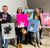 painting your fur baby - sip and paint by Paintelaide