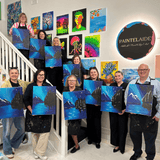 Canadian Auroura Borealis @ Prospect Rd Studio | Paint & Sip