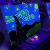 Neon Starry Starry Night @ Prospect Rd | Neon Paint & Sip