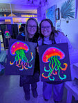 Neon Jellyfish @ Prospect Rd | Neon Paint & Sip
