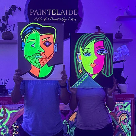 Neon Lights - Paint Your Partner The Picasso Way @ Prospect Rd
