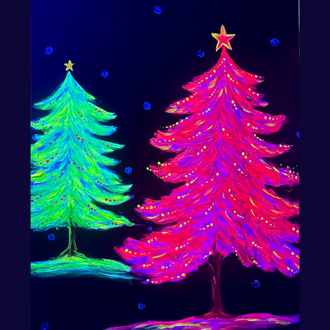 Neon Christmas in July @ Prospect Rd Studio | Paint & Sip