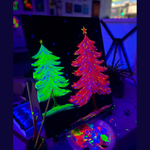 Neon Christmas Tree @ Prospect Rd Studio | Paint & Sip