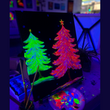 Neon Christmas Tree @ Prospect Rd Studio | Paint & Sip