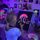 Illuminated Neon Jellyfish @ Prospect Rd | Kids & Family Friendly Art Class