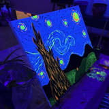 Neon Starry Starry Night @ Prospect Rd | Neon Paint & Sip