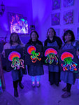Neon Jellyfish @ Prospect Rd | Neon Paint & Sip