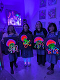 Neon Jellyfish @ Prospect Rd | Neon Paint & Sip
