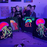 Illuminated Neon Jellyfish @ Prospect Rd | Kids & Family Friendly Art Class