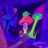 Illuminated Neon Mushrooms @ Prospect Rd  | Kids & Family Friendly Art Class