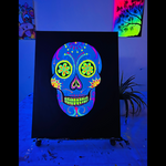 Cinco De Mayo Neon Lights Sugar Skull Paint & Sip @ Sazon Grenfell St