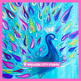 Dancing Peacock @ Adelaide City  Studio | Paint & Sip