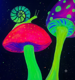 Illuminated Neon Mushrooms @ Prospect Rd  | Kids & Family Friendly Art Class