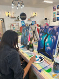 Moonlight Cherry Blossom @ Prospect Rd Studio | Paint & Sip