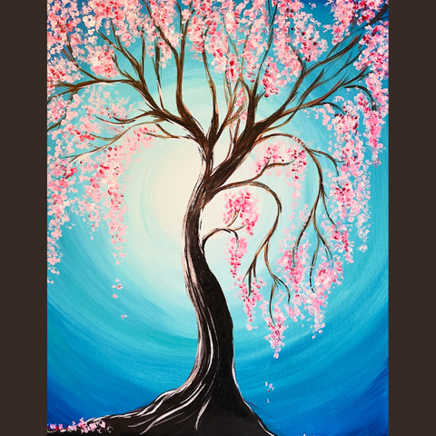 Moonlight Cherry Blossom Paint & Sip @ Loxton Hotel