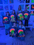 Neon Jellyfish @ Prospect Rd | Neon Paint & Sip