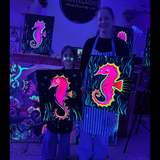 Illuminated Neon Seahorse @ Prospect Rd | Kids & Family Friendly Art Class