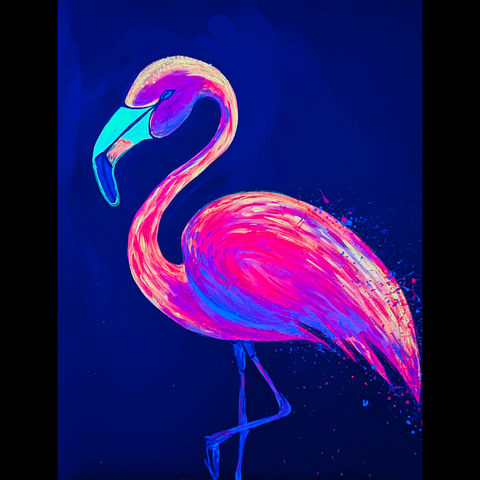 Neon Lights Flamingo Paint & Sip @ Prospect Rd