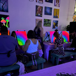 Neon Flamingo @ Prospect Rd Studio | Paint & Sip