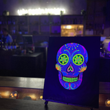 Cinco De Mayo Neon Lights Sugar Skull Paint & Sip @ Sazon Grenfell St