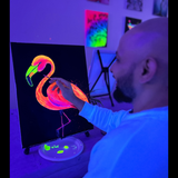 Neon Electric Flamingo @ Prospect Rd | Neon Paint & Sip