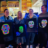 Halloween Special - Neon Sugar Skull Paint & Sip @ Adelaide City Studio