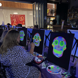 Halloween Special - Neon Sugar Skull Paint & Sip @ Adelaide City Studio
