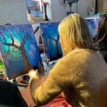 Moonlight Cherry Blossom @ Prospect Rd Studio | Paint & Sip